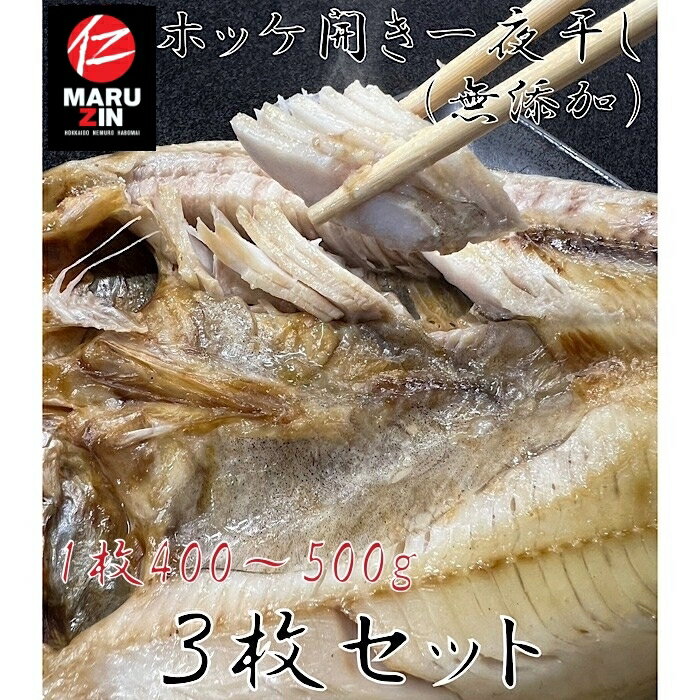 【ふるさと納税】 [北海道根室産] 真ほっけ 一夜干し 1 枚 × 3P ホッケ 干物 開き 魚 さかな サカナ お取り寄せ グルメ 海鮮 一夜干 北海道 根室市 ふるさと納税 G-50005
