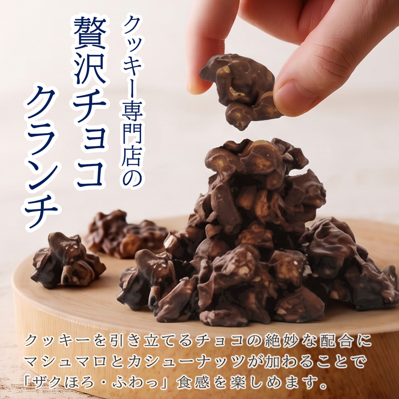 クッキー専門店の贅沢チョコクランチ4袋セット | 北海道 お