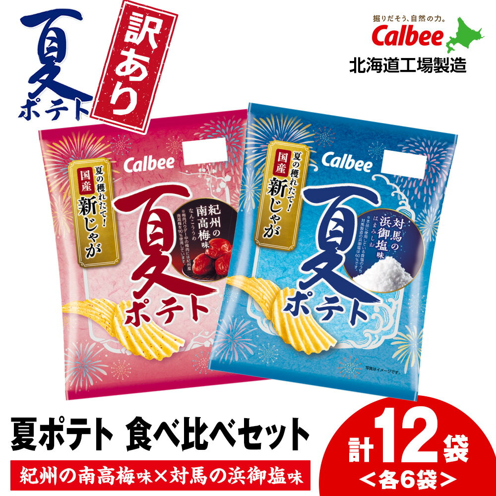【ふるさと納税】【訳あり】夏ポテト食べ比べ2種セット スナック お菓子 北海道 千歳 ポテチ ポテトチップス じゃがいも感 スナック菓子 じゃがいも 北海道ふるさと納税 千歳市 ふるさと納税【北海道千歳市】ギフト ふるさと納税