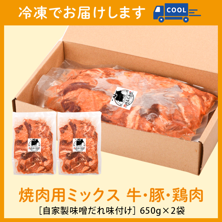 【E79001】 ＜定期便・全6回＞焼肉用肉ミックス自家製味噌ダレ味付き(計7.8kg・650g×2×6回) _イメージ5