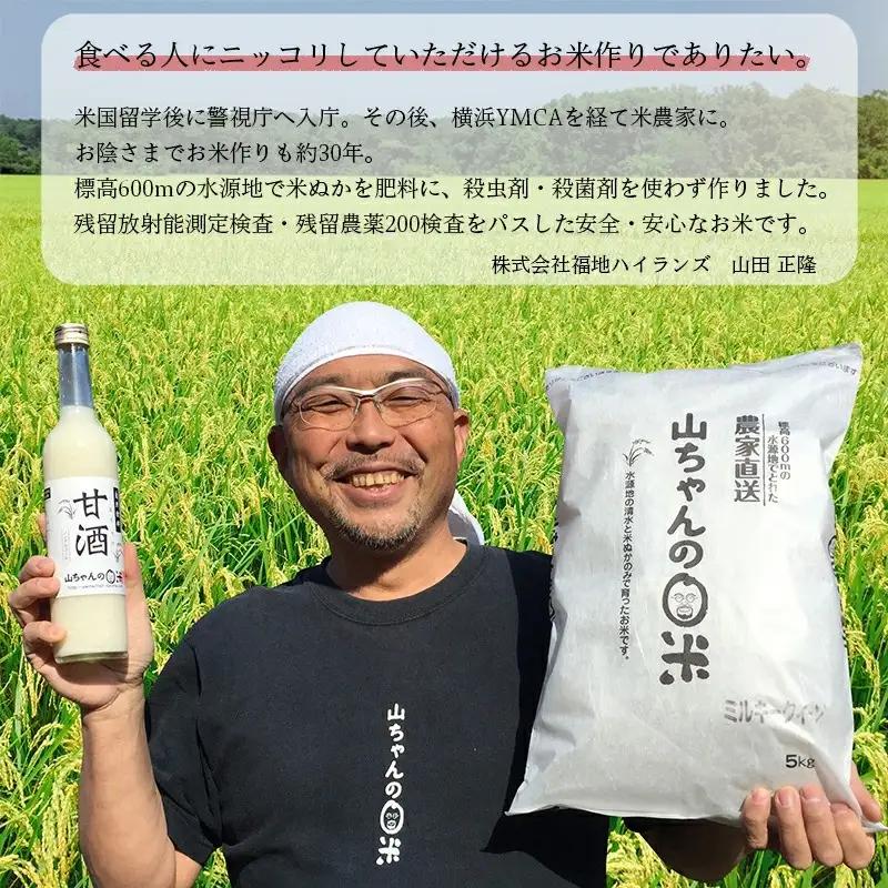 山ちゃんの米麹甘酒12本セット あまざけ あま酒 無添加 ノンアルコール こだわりの甘酒