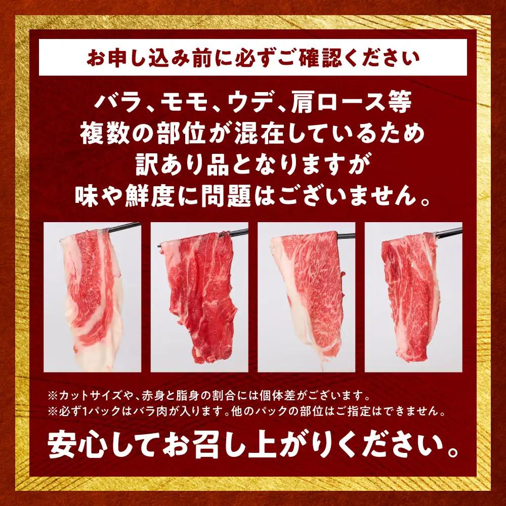 牛肉 【訳あり】くまもと黒毛和牛 切り落とし 合計500g (250g×2パック) 牛肉 肉
