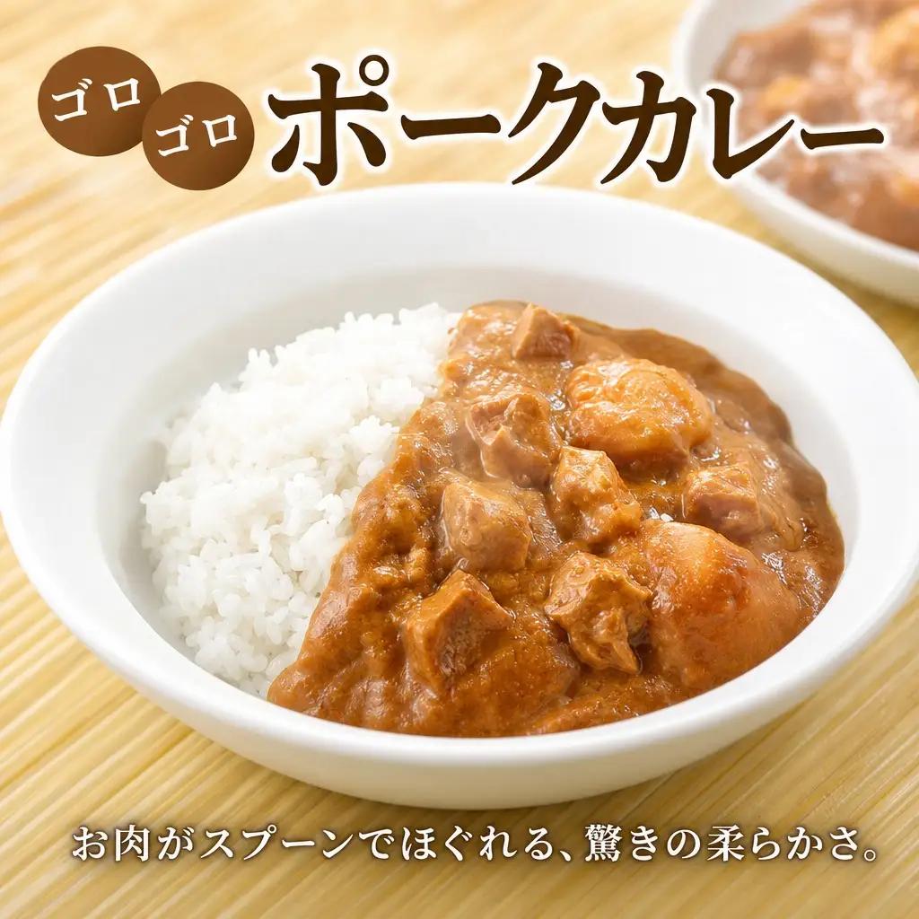 ポークカレー 10個 中辛 じゃがいも ポーク 豚 業務用 レトルトカレー 保存食 備蓄 まとめ買い 北海道 弟子屈町 3742