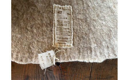 ウールフェルト　サウナキャップ　小【北海道美深】 ブラウン