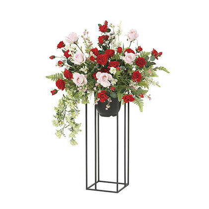 【ふるさと納税】光の楽園　スカーレットローズスタンド【配送不可：北海道・沖縄・離島】 インテリア 光触媒 人工植物 造花 フェイクグリーン 花 フラワー 清浄 消臭