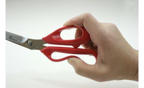 H10-104 浜内千波のキッチンバサミ 赤（CHI-01）