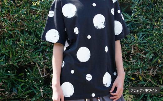 005-142　デザイナーがワンポイントずつシルクプリントした ランダムドットTシャツ