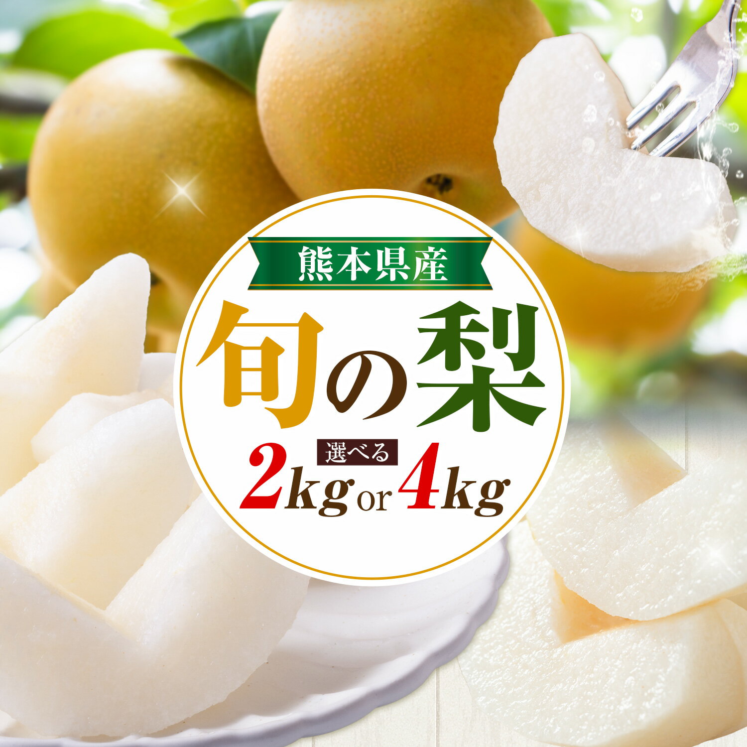 【ふるさと納税】先行予約 旬の梨 梨 約2kg 約4kg 株式会社エフビーネット《出荷時期をお選びください》熊本県 氷川町 果物 フルーツ 熊本県産 青果物 和梨 ジューシー
