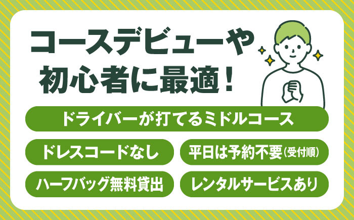 ルフプレー ゴルフプレー券 プレーチケット ゴルフ ミドルコース ゴルフ場 利用券 湘南 葉山 葉山町 神奈川県