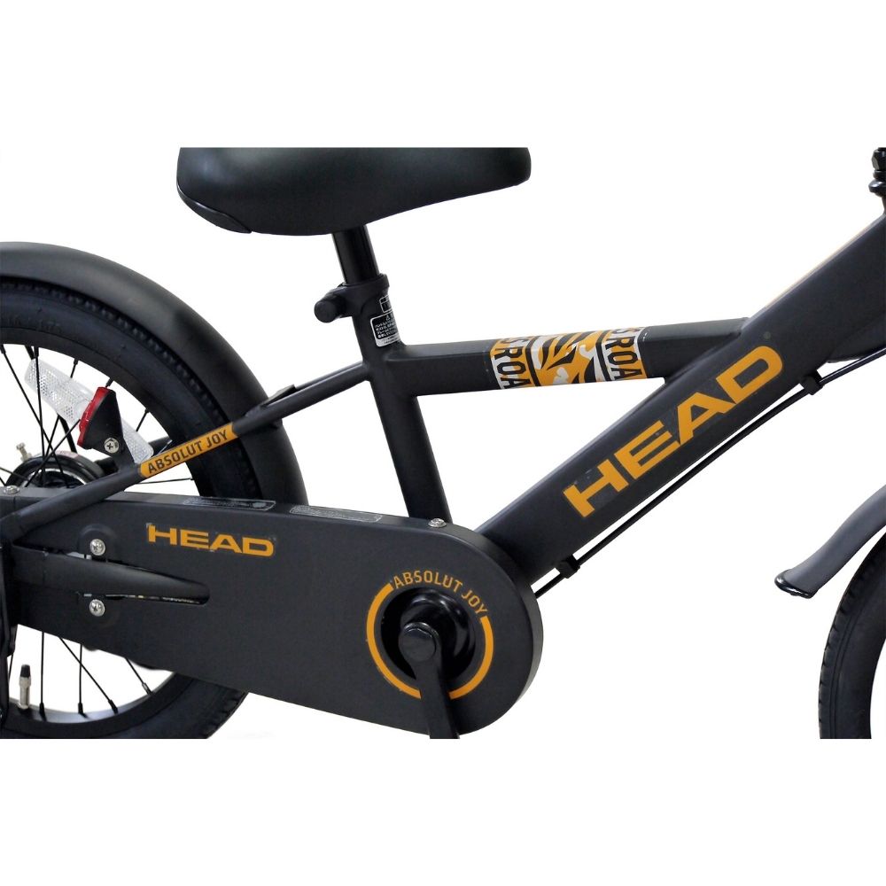 キッズ自転車 18インチ 子供用自転車 HEAD KIDS BIKE 補助輪付き 前カゴ付き 105cm以上 5～8歳 マットブラック 軽量 プレゼント ギフト｜武田産業 人気返礼品 三重県 四日市_