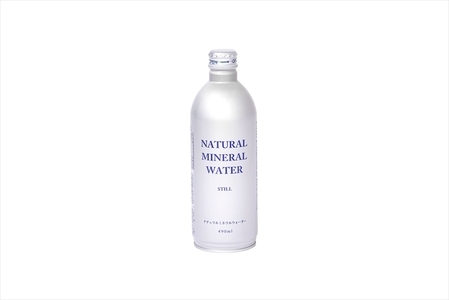 【定期便9ヶ月】Justice ナチュラルミネラルウォーターアルミボトル缶490ml ×24本入り【 水 天然水 ミネラルウォーター 24本入り 防災 神奈川県 山北町 】