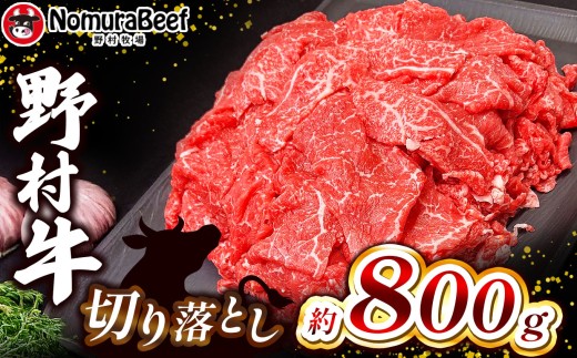 栃木県産牛 野村牛 お得な切り落とし  800g  | 200g×4パック 国産牛 F1 F1牛 牛肉 焼肉 赤身 切り落とし ふるさと 納税 イチオシ おすすめ 栃木県 下野市 しもつけ市