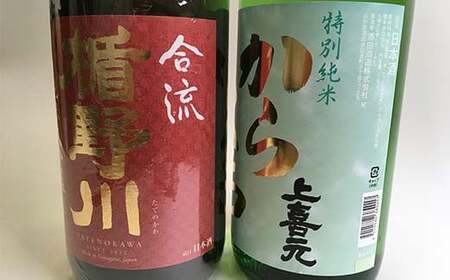 楯野川 純米大吟醸 合流・上喜元 特別純米 からくち 1.8Lセット F2Y-3660