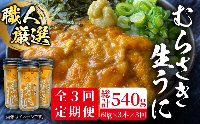 
                  【全3回定期便】ミョウバン不使用！壱岐島産 老舗の厳選 おさだの生うに 3本セット 《壱岐市》【長田商店】[JAO021]    100000 100000円 10万円 ミョウバン不使用
                