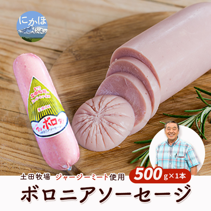 
生食OK！ジャージーミート使用 ボロニアソーセージ500g×1本
