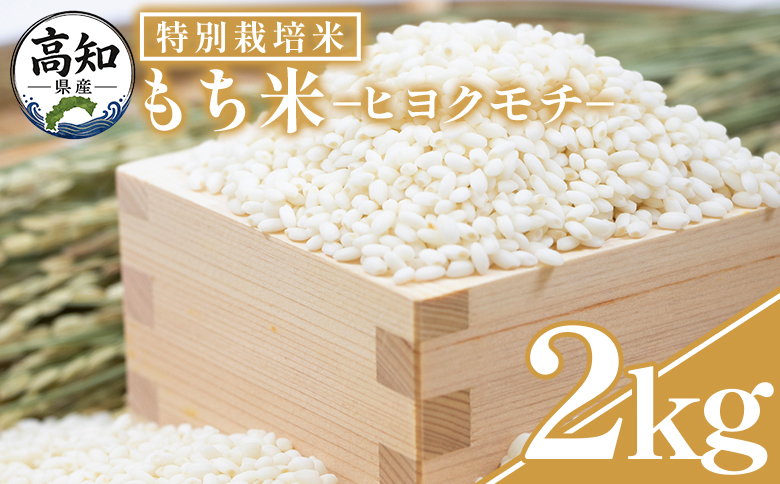 もち米 ２kg 【令和8年産】高知県香南市産 特別栽培米 nu-0017