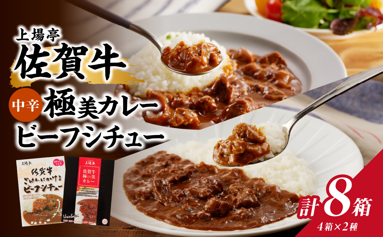 佐賀牛極味カレー・佐賀牛ビーフシチュー 計8箱セット