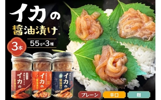 ご飯のお供 イカ 醤油漬け 3本 計165g 【先行予約】 [康貴丸水産 長崎県 平戸市 hr42bgy400051] おつまみ お取り寄せ おにぎり おかず 具材 塩辛