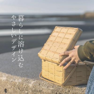 ふるさと納税 豊後高田市 大分の竹を使った竹かご・角物(蓋あり) |  | 03