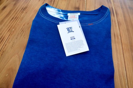 Tシャツ ASCENSION  藍染め タイダイ TシャツC 1枚 ファッション 服 男性 メンズ 女性 レディース  XXL