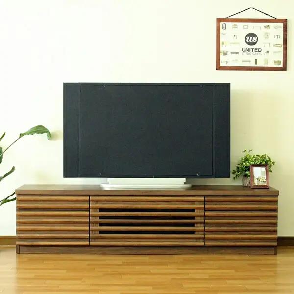 【開梱・設置】アストロ 160cm テレビボード（ウォールナット）　AX043