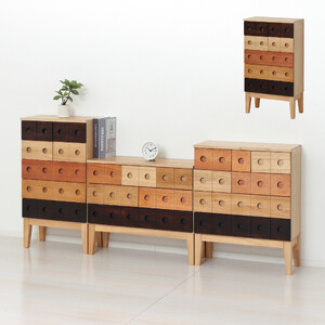 コンビネーションチェスト 5段 引出し7杯 幅50 高さ90 AKU1045061