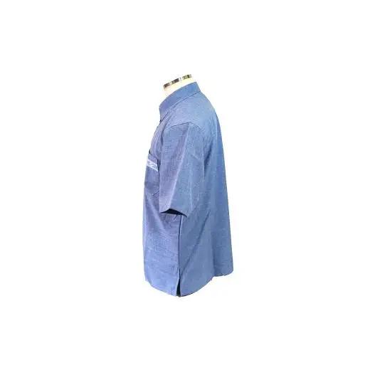 みんさウェア ボタンダウン（薄青） 男性用 LLサイズ AI-023-LL