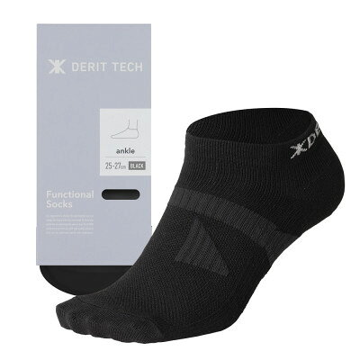 【ふるさと納税】デリットテック 機能性ソックス(ブラック)27～29cm ゴルフ/マラソン/姿勢/パフォーマンス【1555339】