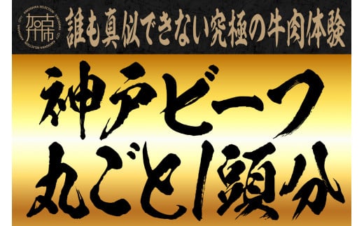 誰も真似できない究極の牛肉体験【神戸ビーフ丸ごと1頭分】【2499A00614】