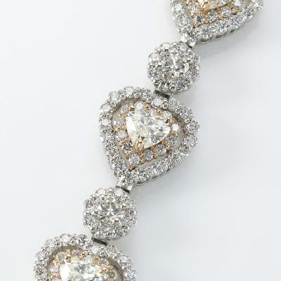 ふるさと納税 甲府市 PT900/K18PG　ハートピアス　ダイヤモンド【2.74ct】鑑別書付　K05152-H |  | 02