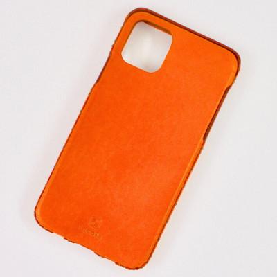ふるさと納税 七尾市 【iPhone16用】本革ケース・オレンジ