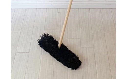 <むろの屋> モコモコ省スペースモップミニ用 替え糸 ＜ブラック＞ 【 日用品 掃除 用品 モップ 最高級 マイクロファイバー スペア ストック 洗い替え かわいい おしゃれ デザイン インテリア HYLON ハイロン 】