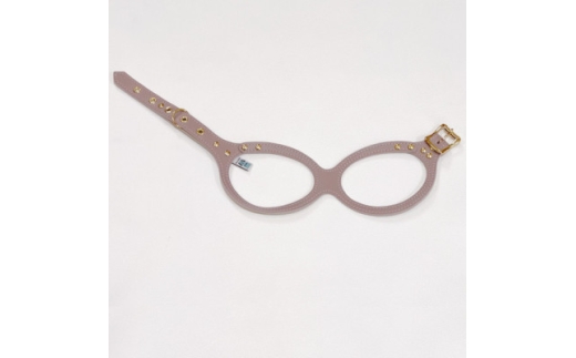 メガネハーネス＜3S+サイズ＞ローズグレージュ ゴールド金具(本革製) kazama premium【1479985】
