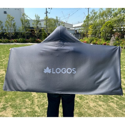 LOGOS クーラーポンチョ グレー 暑い夏の野外に最適!吸水速乾でタオルとしても 34205219【1688489】