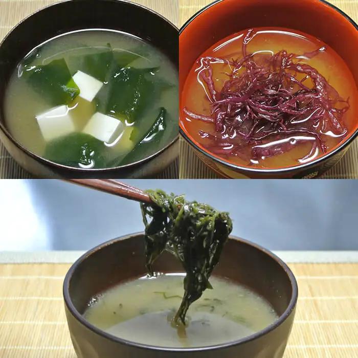 おみそ汁 のお友 海藻 3種 食べ比べセット (合計6袋・刻みくろめ20g×2袋 カットわかめ20g×2袋 ふのり20g×2袋) 常温 味噌汁 味噌 くろめ わかめ ワカメ ふのり 乾物 国産 【op