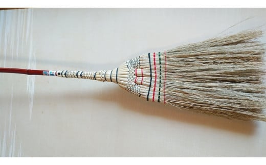 栃木県 伝統工芸品 指定　手作り ほうき　栃木産ほうき草使用「長柄ほうき」【雑貨 日用品 人気 おすすめ 】