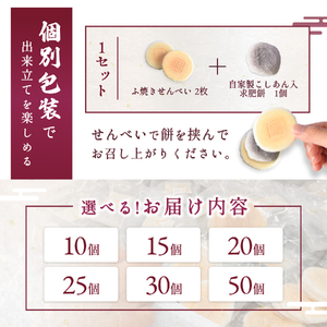 老舗の味 天狗力餅50個入　和菓子　力もち　こし餡　職人の手作り【knkd004】