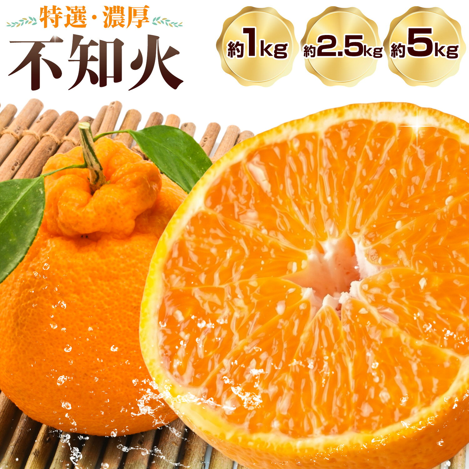 【ふるさと納税】特選 濃厚 不知火 (通称デコポン) 選べる 約1kg 約2.5kg 約5kg 有田マルシェ《2027年1月末-2月下旬頃発送予定》和歌山県 日高町 国産 みかん でこぽん 柑橘 果物 送料無料