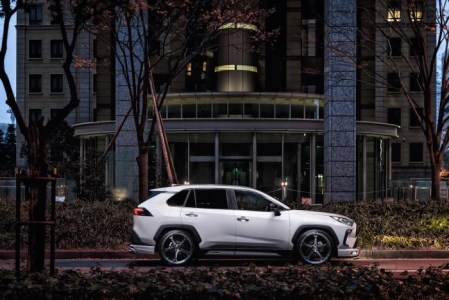 【ソナー付車用】 【トヨタ 50系 RAV4】 ラヴライン フロントグリル （AES製） 【つや消し ブラック仕様】  2411-4810
