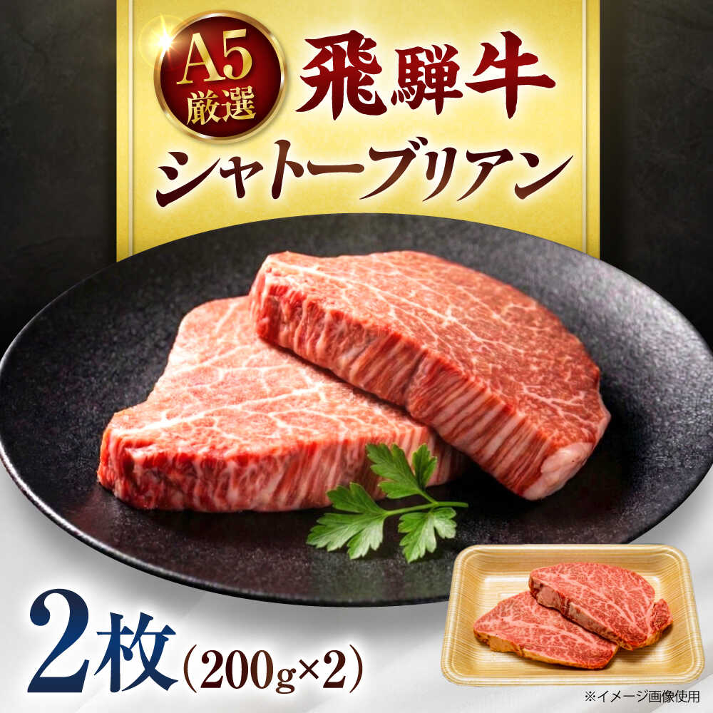 【ふるさと納税】【選べる発送月】特選飛騨牛 シャトーブリアン 400g(200g×2枚) / 飛騨牛 焼肉 シャトー シャトーブリアン ステーキ 最高級 A5 牛肉 ヒレ 希少部位 霜降り 岐阜県 / 御嵩町 / 肉のキング[AVAG023]