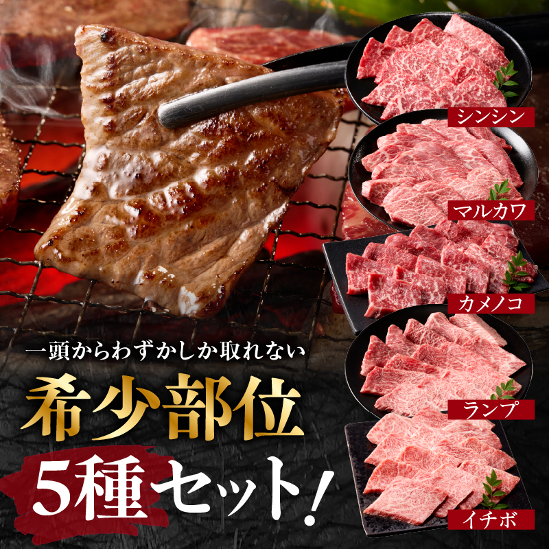【お歳暮】上場亭 佐賀牛 希少部位 5種 食べ比べセット 1kg（シンシン・マルカワ・カメノコ・ランプ・イチボ 各200g） お歳暮［熨斗あり］