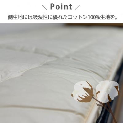 ふるさと納税 和泉市 【セミダブル】日本製3層構造 固わた入り敷ふとん120×210cm　HG-3SW |  | 03