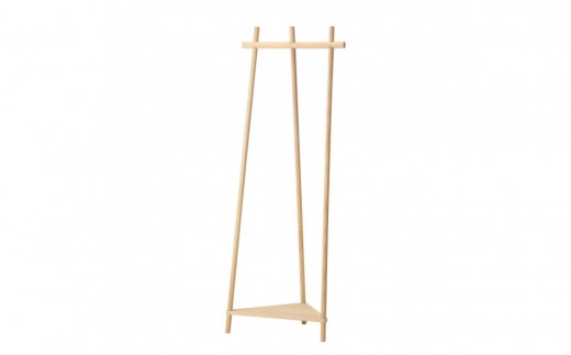 旭川家具 コサイン Tepee コーナーラック ナチュラル【旭川家具 北海道 旭川市 木製 家具 コートラック 玄関収納 コーナーラック こーなーらっく corner rack 組み立て式 選べるカラー シンプル 手作り 北欧 天然木 無垢 】_04920