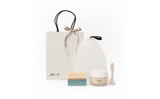 スパークレール　【mue】Premium Gift Set  (固形石鹸、クリームソープ、泡立てネット、自立型スパチュラ）