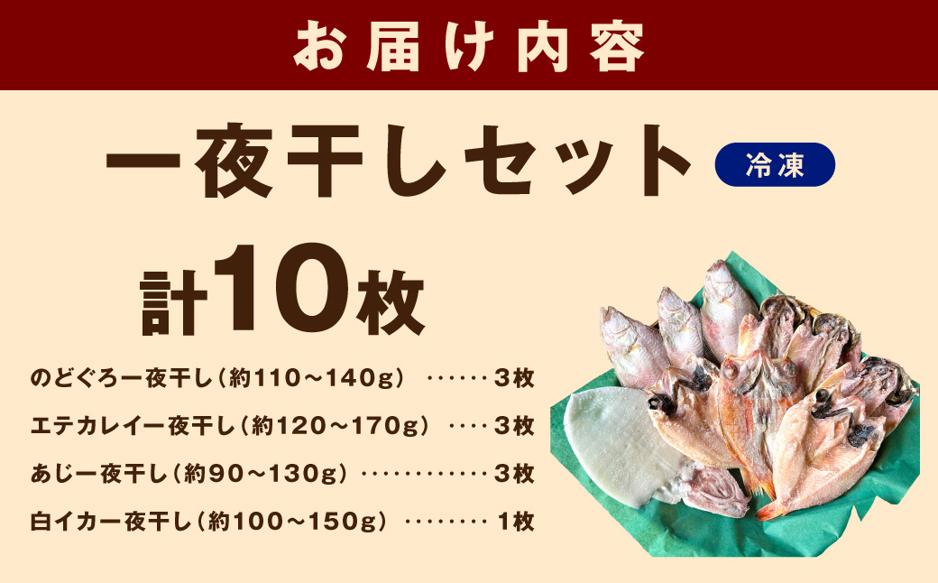 しまね浜田の美味しいのどぐろ あじ カレイ 白いか 一夜干しセット 魚介類 魚貝類 魚 干物 干もの 一夜干し おかず つまみ セット 詰め合わせ 父の日 【161_1709】