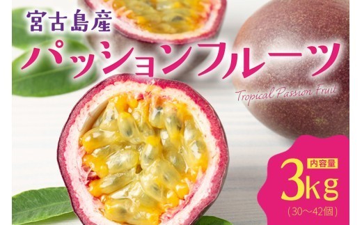 エキゾチックな味わい！宮古島産パッションフルーツ（3kg）(JJ010)