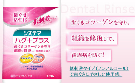 【ふるなびWEEK対象】【寄附額見直しました！】LION ハグキプラスリンスセット ｜ 日用品 ふるさと納税 歯磨き粉 歯磨き粉  FN-Limited-WE