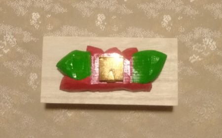 10月の帯留め（ブーゲンビリア）（兼ブローチ）【hms013A】