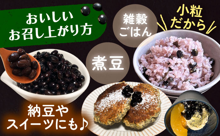 北海道 あしょろの小粒黒豆 黒千石 1kg×2袋《足寄町》【党崎農場】 [BEAA023]