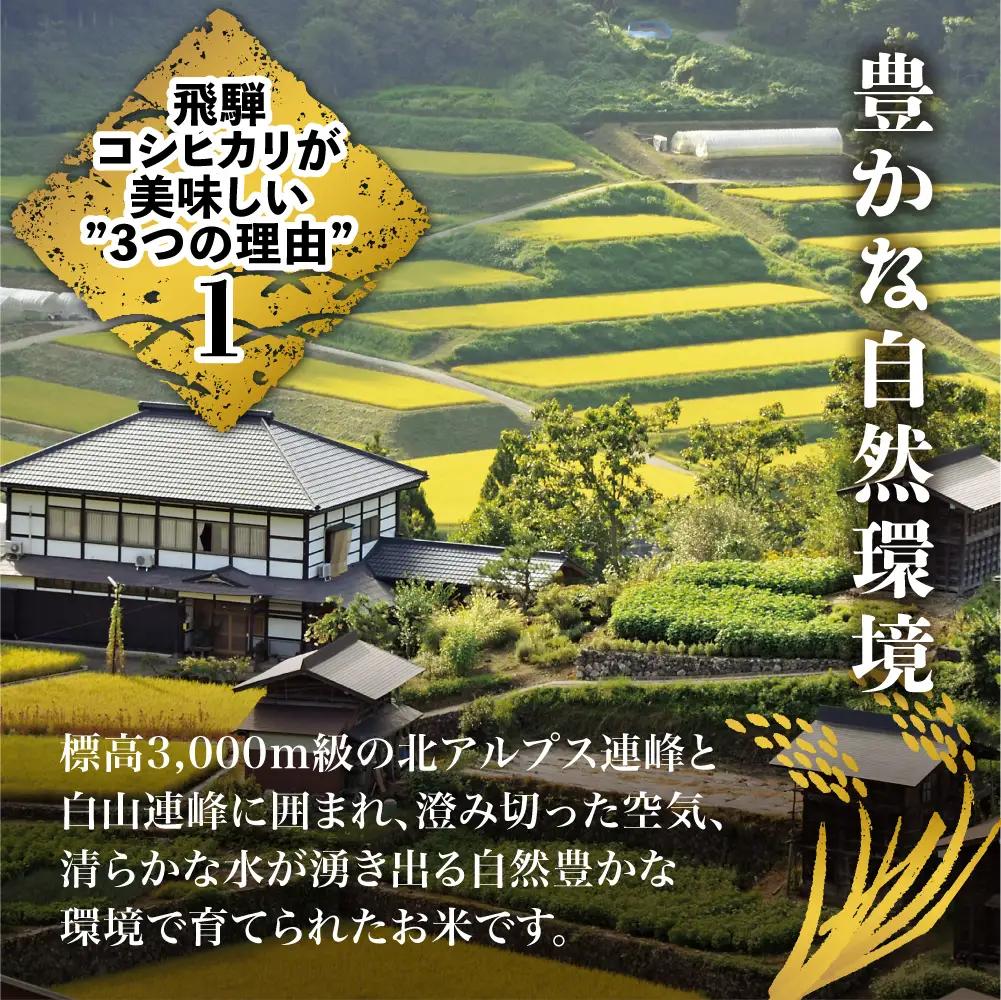 【ふるなび限定】定期便 6ヶ月 令和7年産 飛騨 コシヒカリ 白米 5kg 定期便 JAひだ GS100 FN-Limited-PR